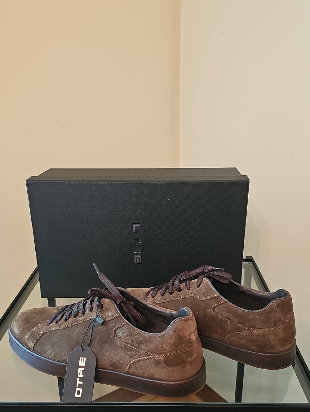 Men's Brown Suede Casual Sneakers